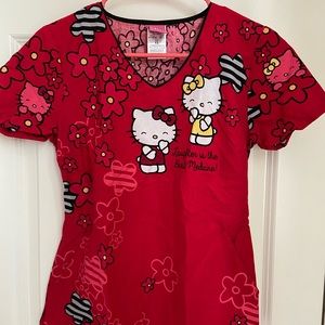Hello kitty scrub top